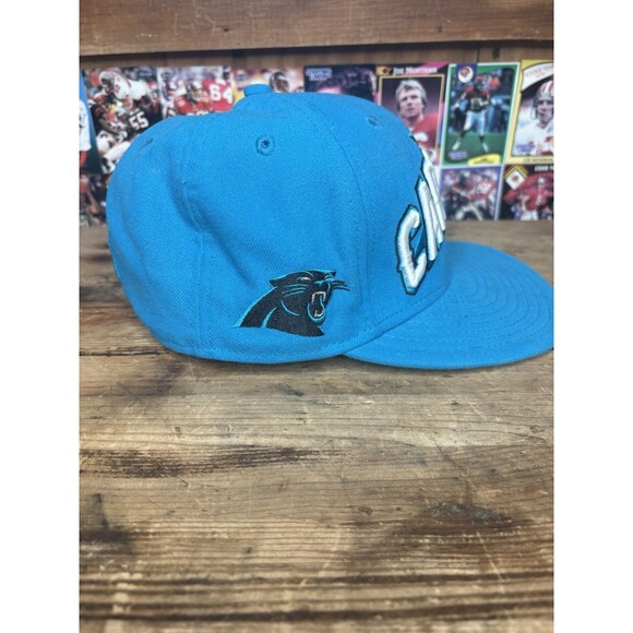 Carolina Panthers Fiited Hat Cap 7 1/4 New Era 59fifty Spell Out NFL Football - Picture 4 of 6